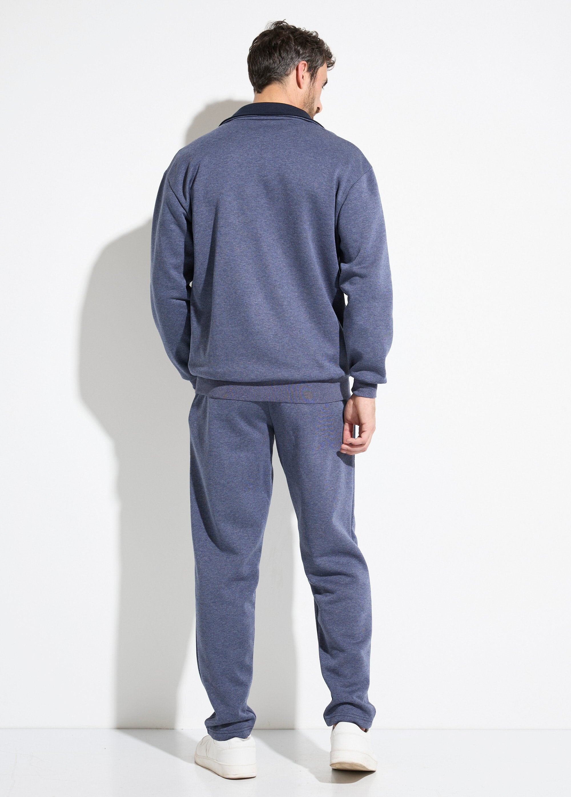 Jaqueta_de_lã_de_algodão_bicolor_com_zíper_Bleu_grise_et_marine_DO1_slim