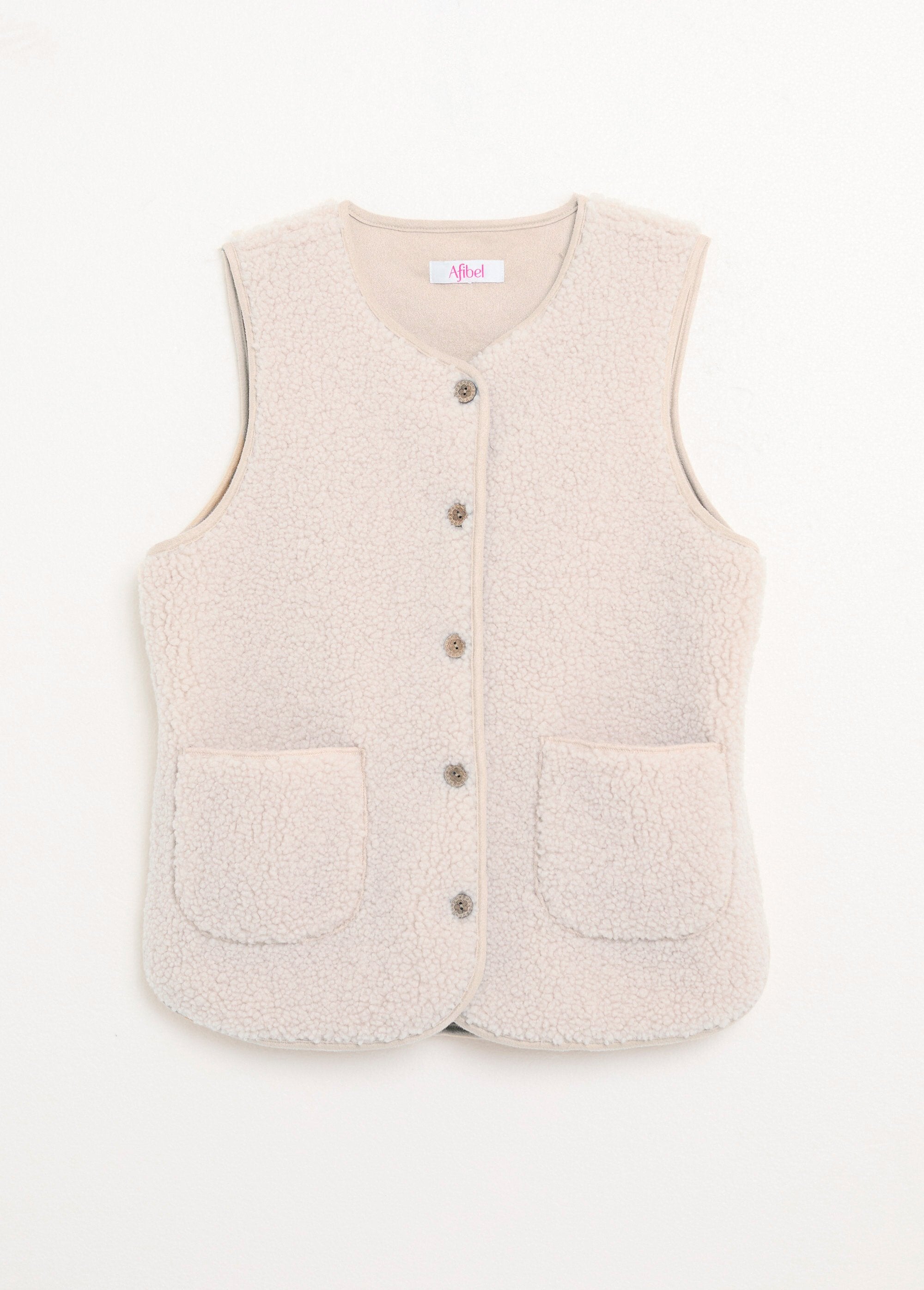 Veste_sans_manches_en_sherpa_intérieur_velouté_Beige_AP1_slim