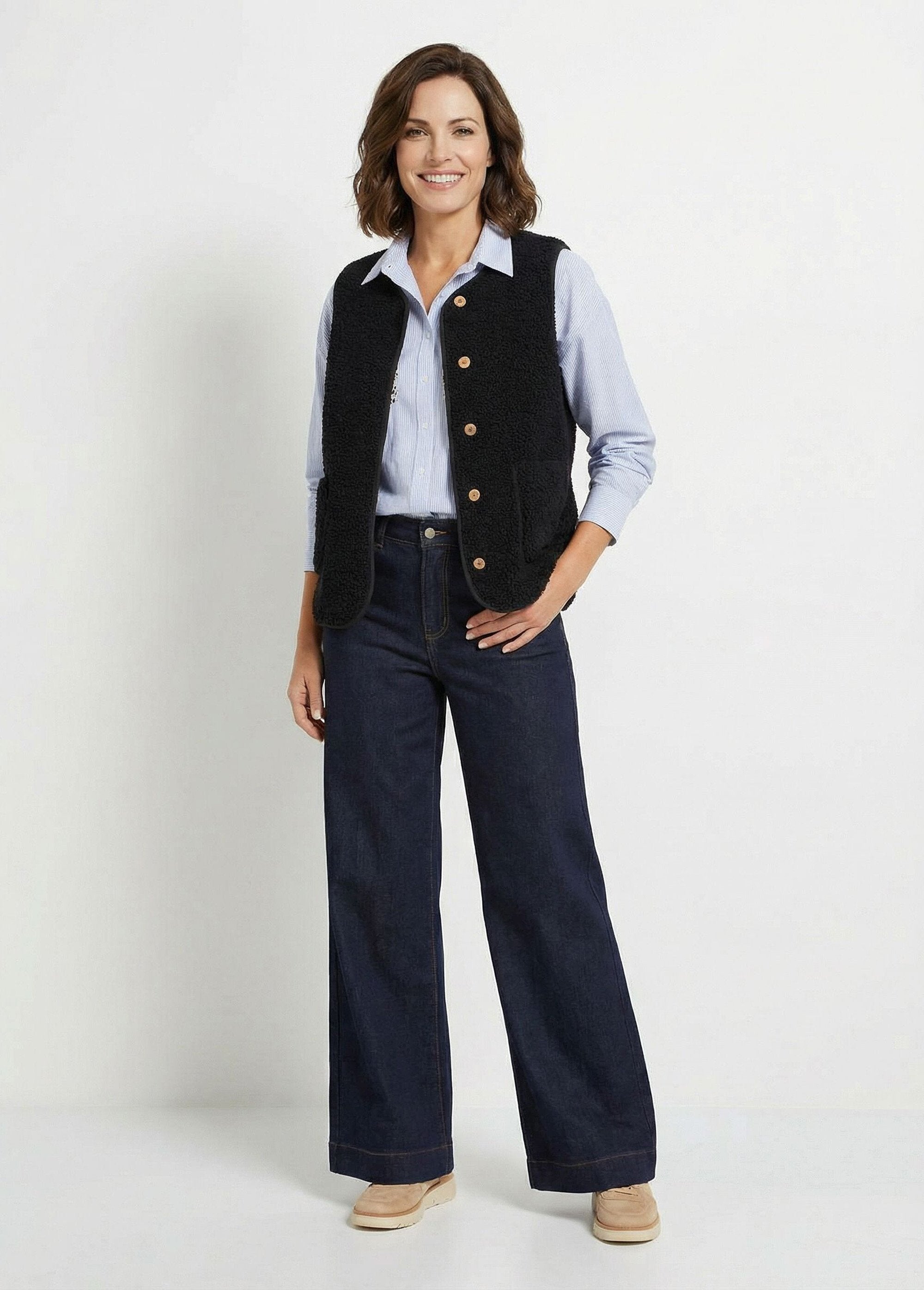 Veste_sans_manches_en_sherpa_intérieur_velouté_Marine_SF1_slim